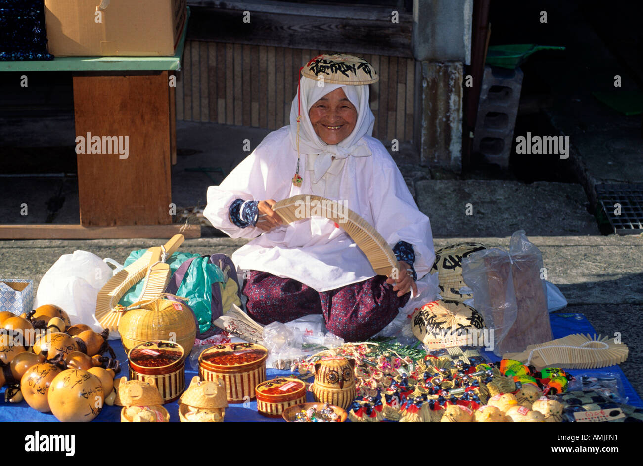 Japan, Chubu, Wajima, Morgenmarkt Stock Photo