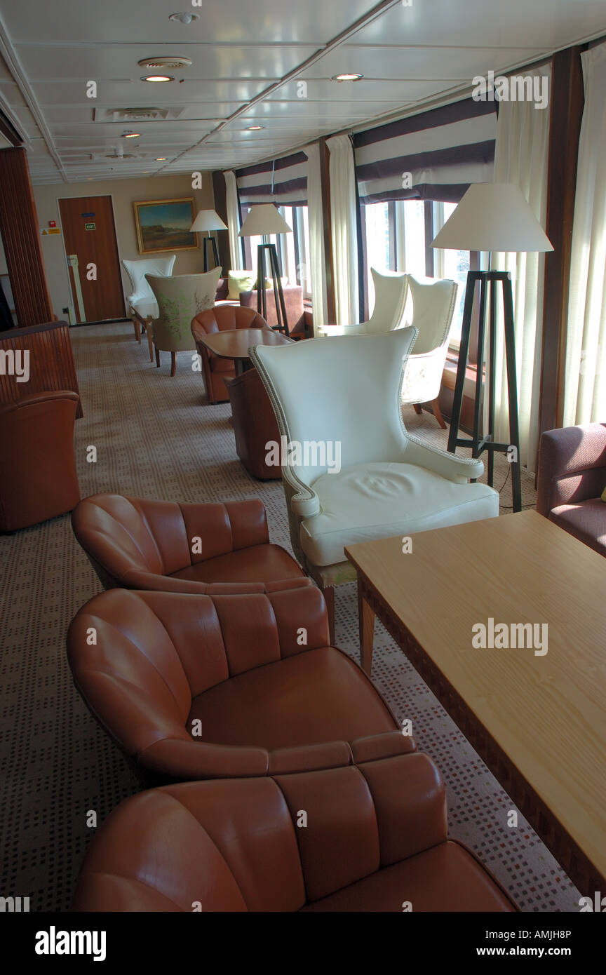 Lounge in cruise ship Spirit of Adventure Stock Photo