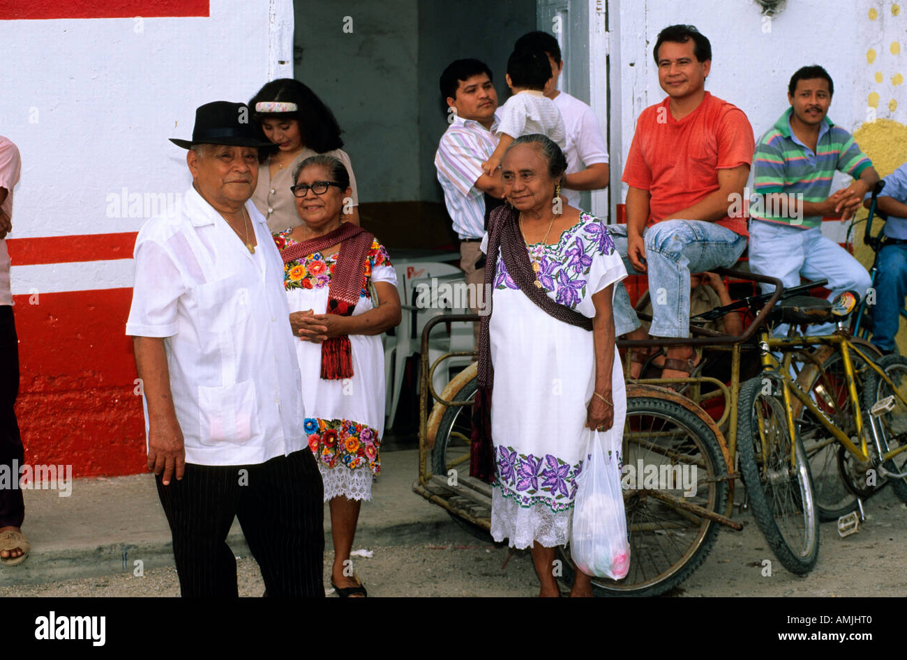 Mexiko, Yucatan, Hunucma bei Merida, bei Prozession bei religiöser Fiesta Stock Photo