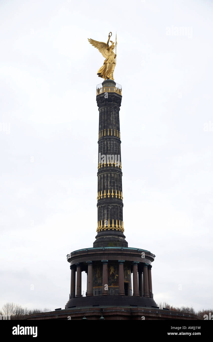 Berlin Victory Column Siegessäule Berlin Germany Stock Photo