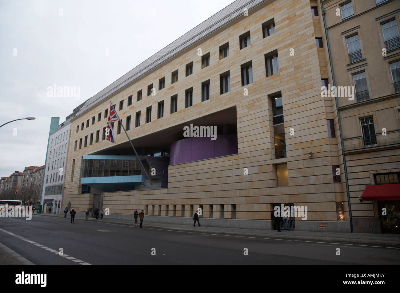 The fortified British Embassy in Berlin Germany Stock Photo