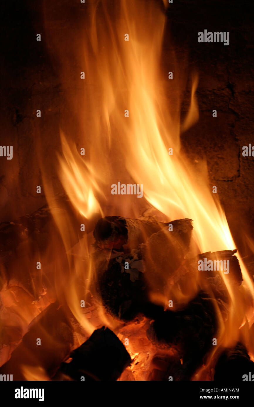 Open Fire Stock Photo