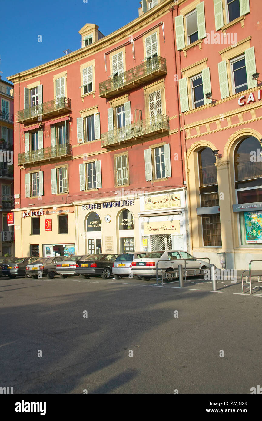 Storefronts Nice France Stock Photo