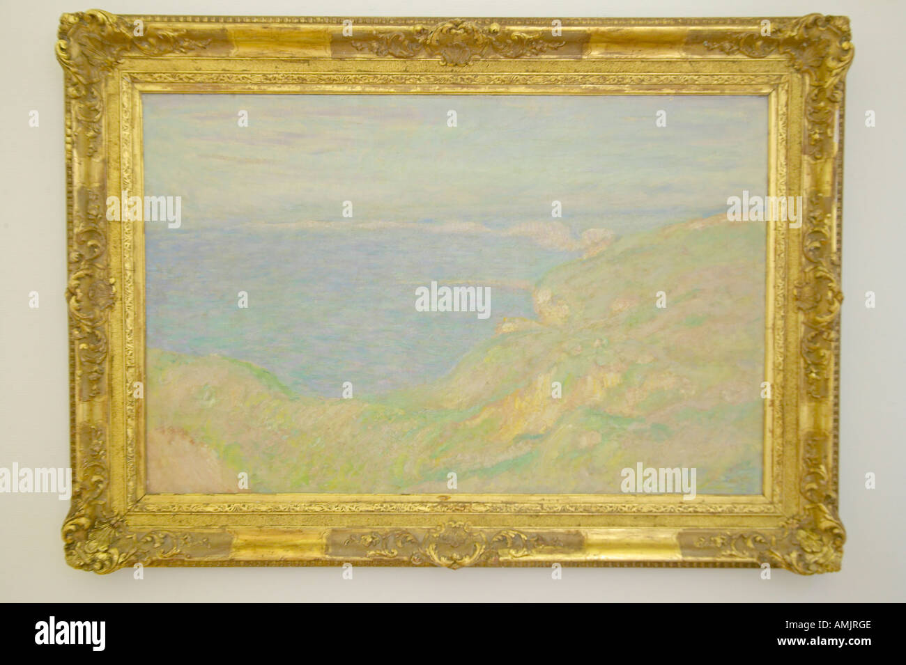 Painting by Monet at Museum of Fine Arts Nice France Stock Photo