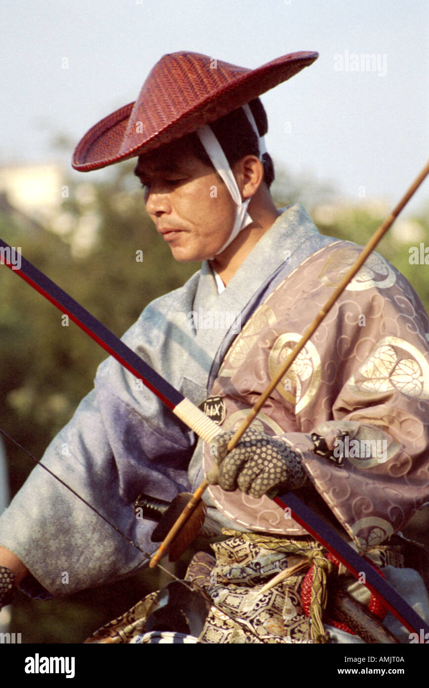Yabusame Archer, Japan in the Park Cultural Festival, Hyde Park, London, UK Stock Photo