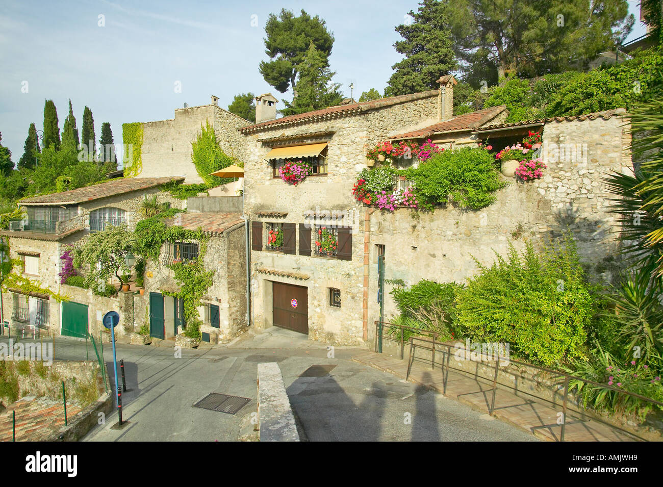 Medieval village of Haut de Cagnes France Stock Photo Alamy
