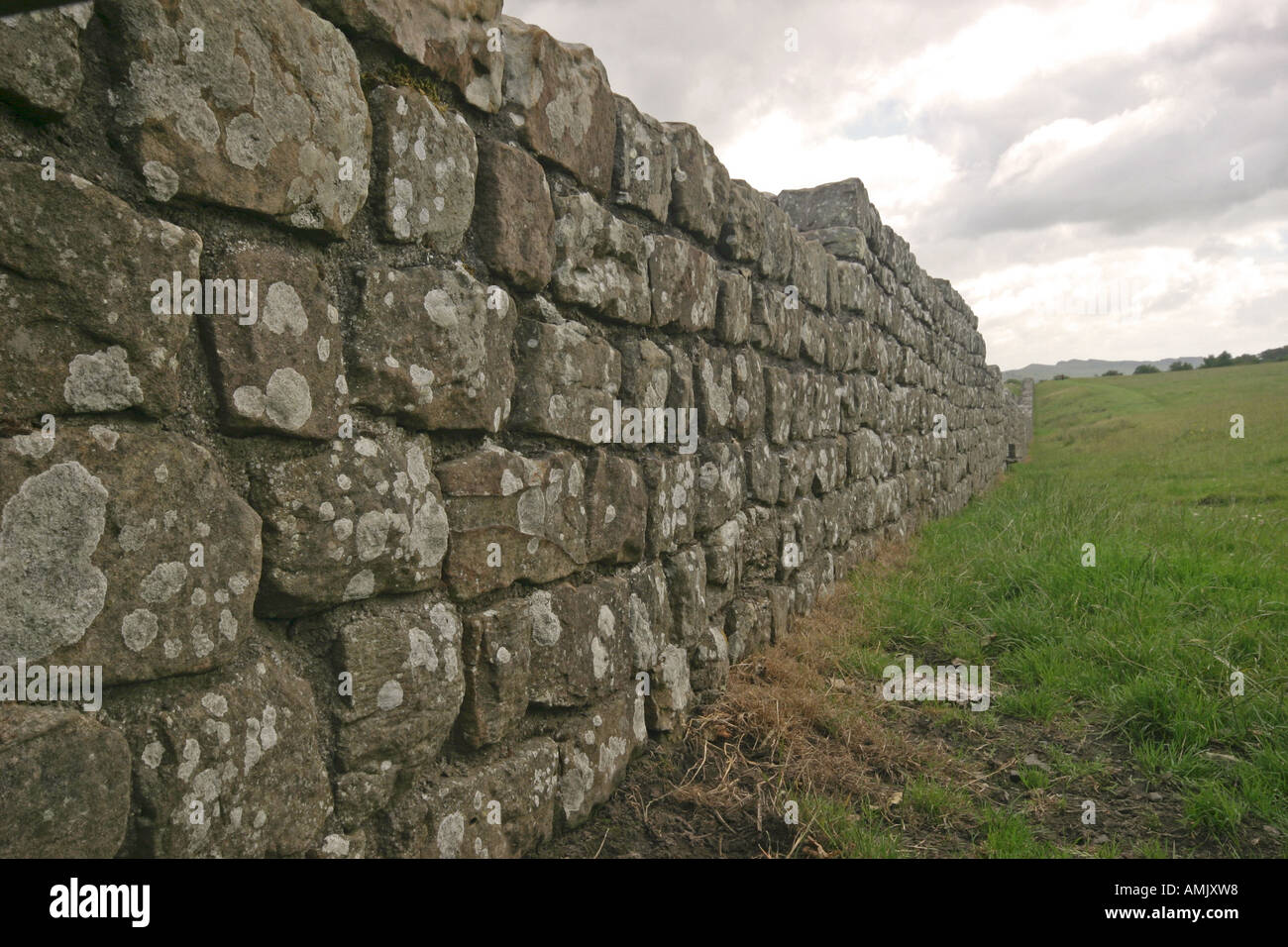 A Stock Photograph of Hadrian s Wall in Northumbria UK Stock Photo