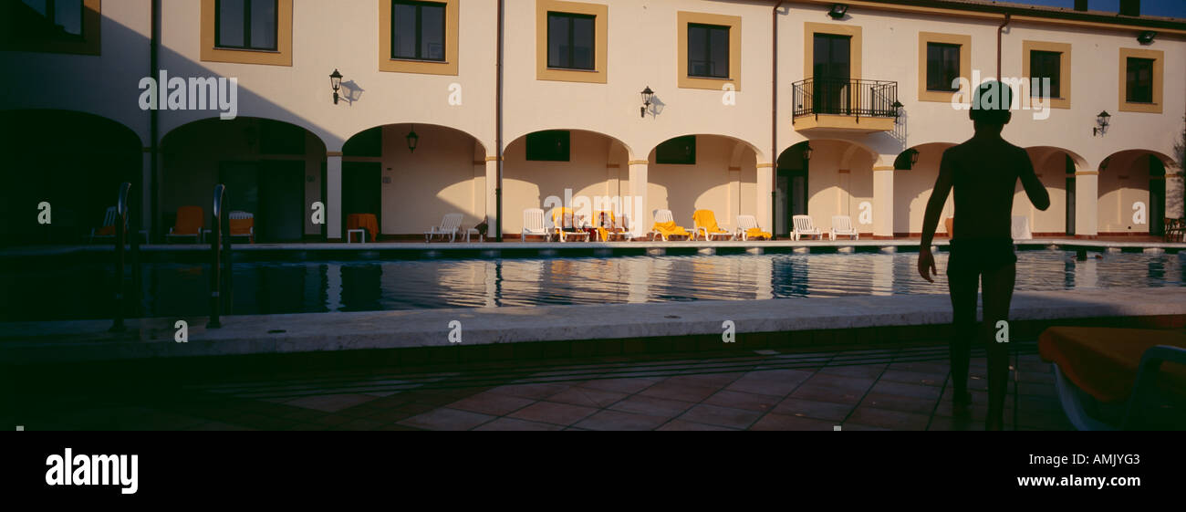 Swimming Pool Genoardo Park Hotel Palermo Sicily Italy Stock Photo