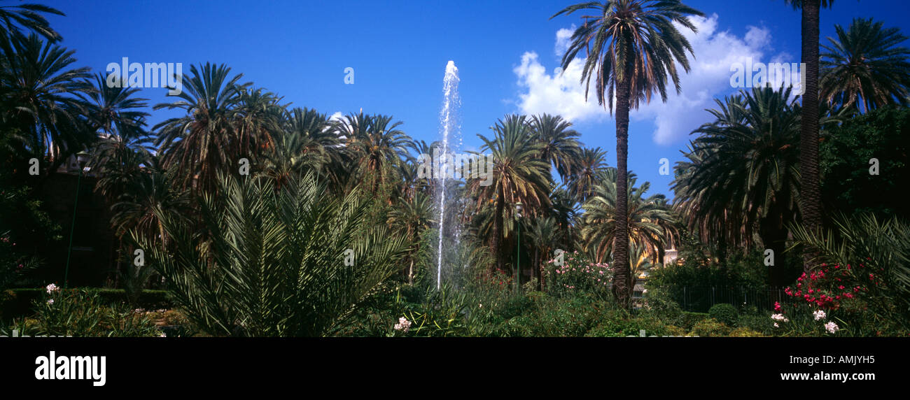 Villa Bonanno Garden Piazza Vittoria Palermo Sicily Italy Stock Photo ...