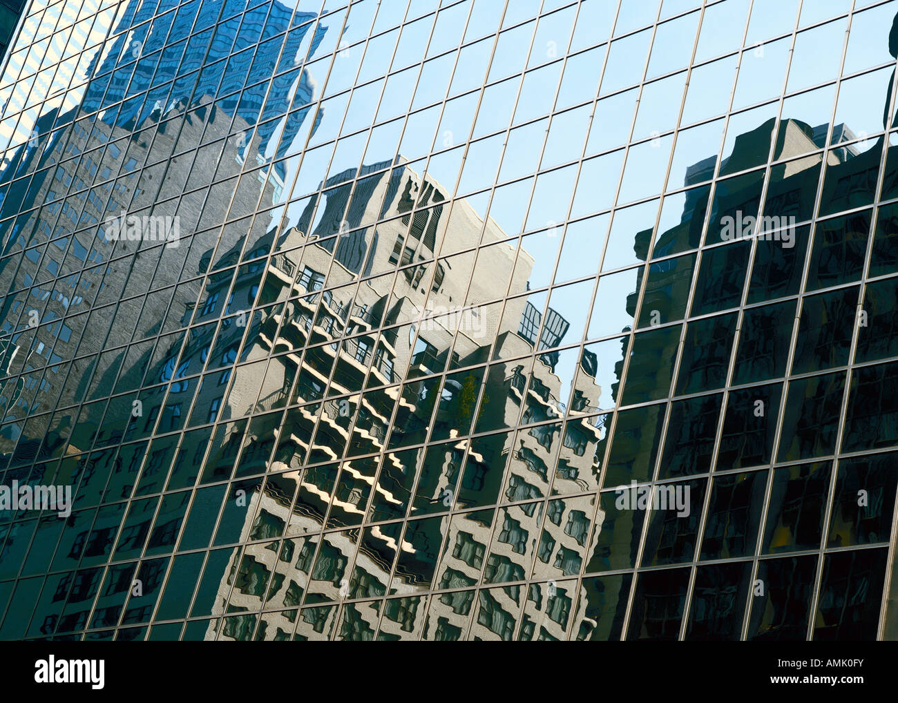 New York, glass facade Stock Photo