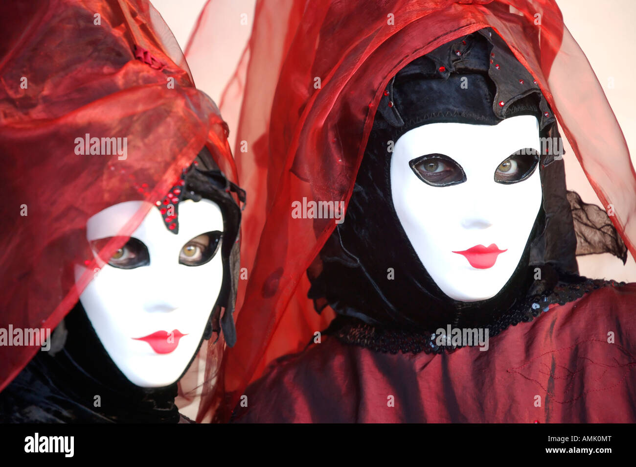Two carnival revellers in Venice, Italy Stock Photo - Alamy