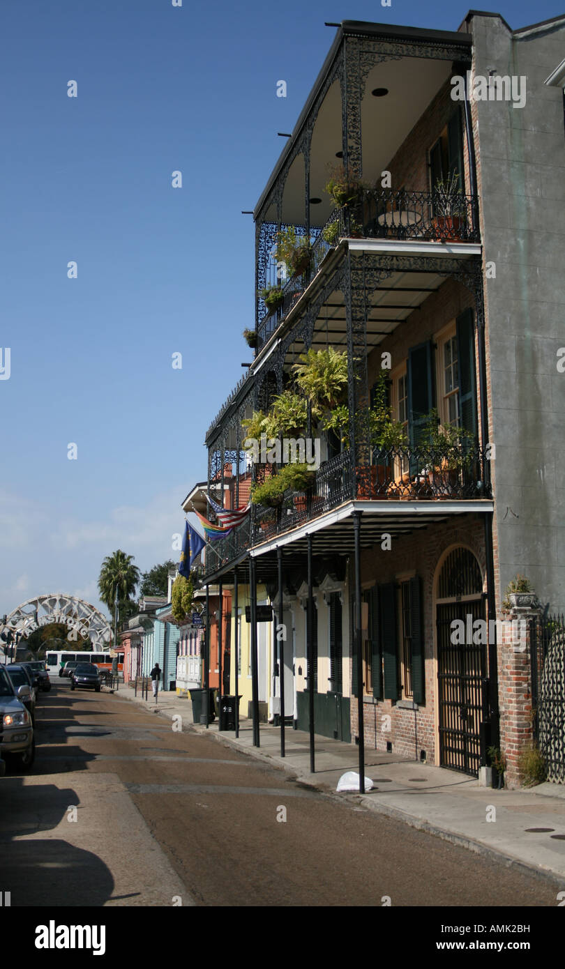 St Ann Street leading to Louis Armstrong park French Quarter New