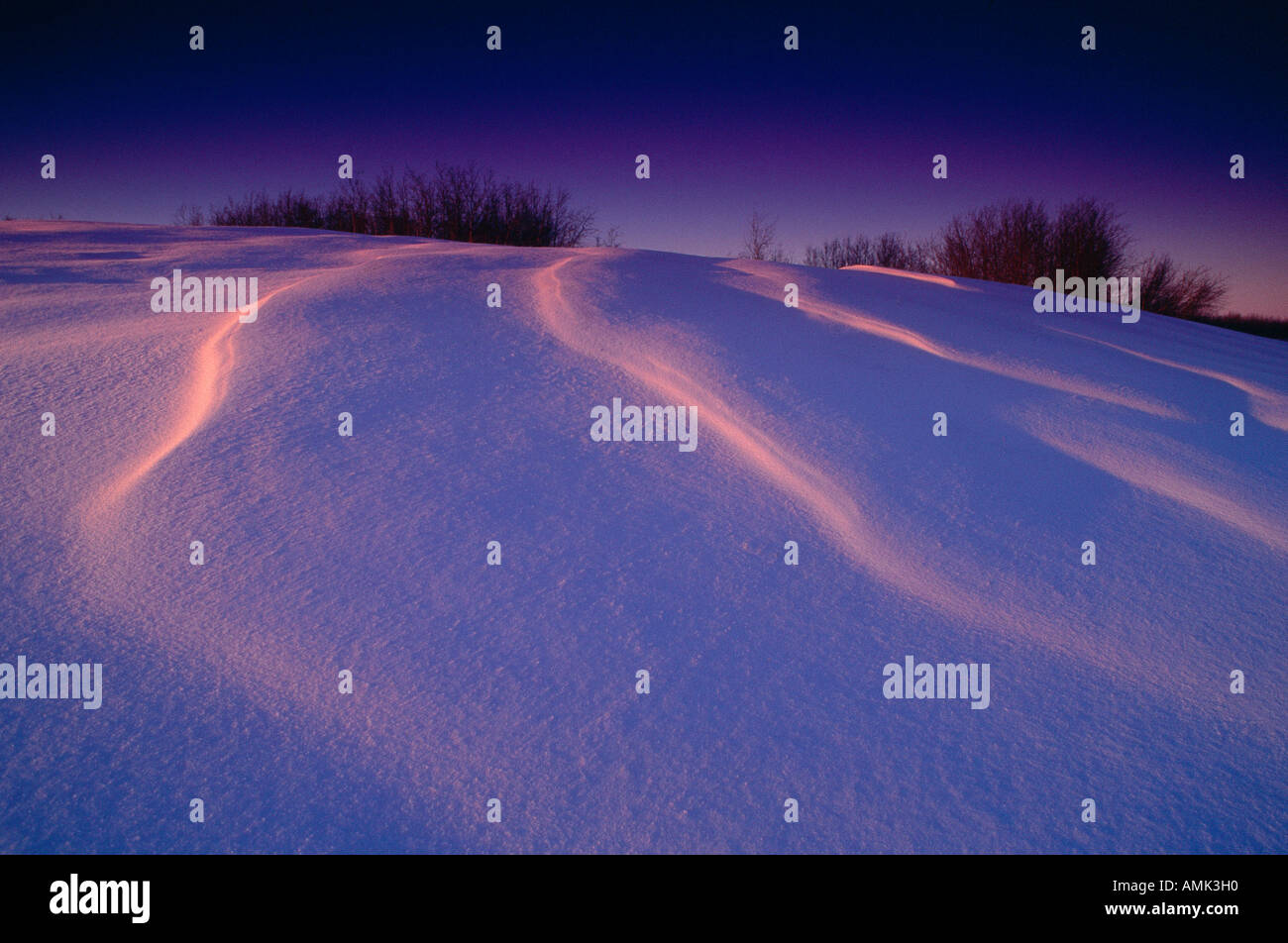 Snowdrift, near Edmonton, Alberta, Canada Stock Photo