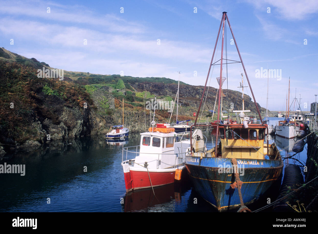 Amlwch Harbour Isle of Anglesey Wales Stock Photo