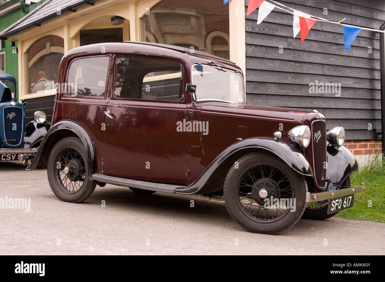 Austin Seven cars at Twyford waterworks near Winchester Stock Photo Alamy