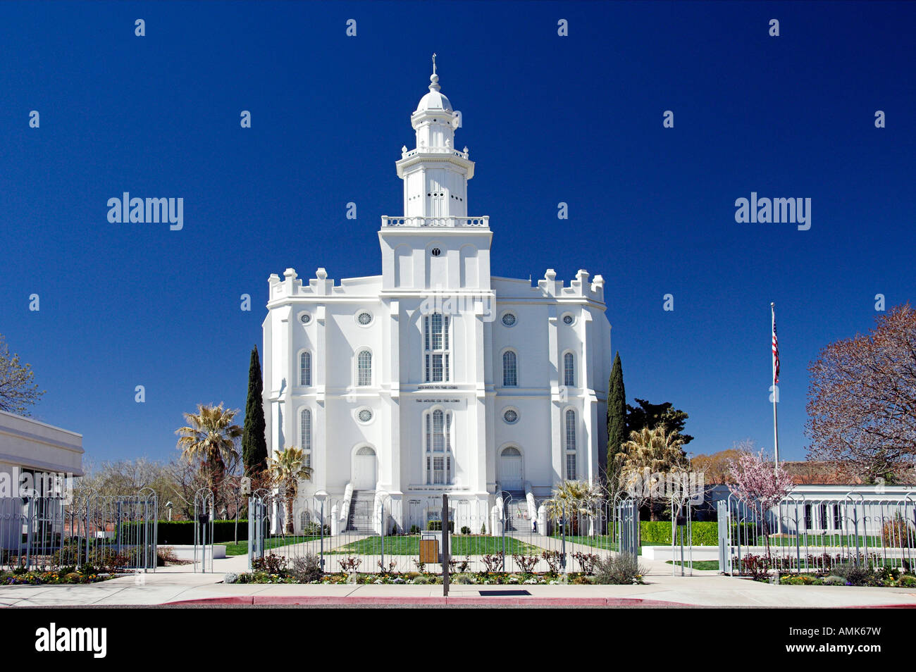 The St Utah Mormon Temple USA Stock Photo Alamy