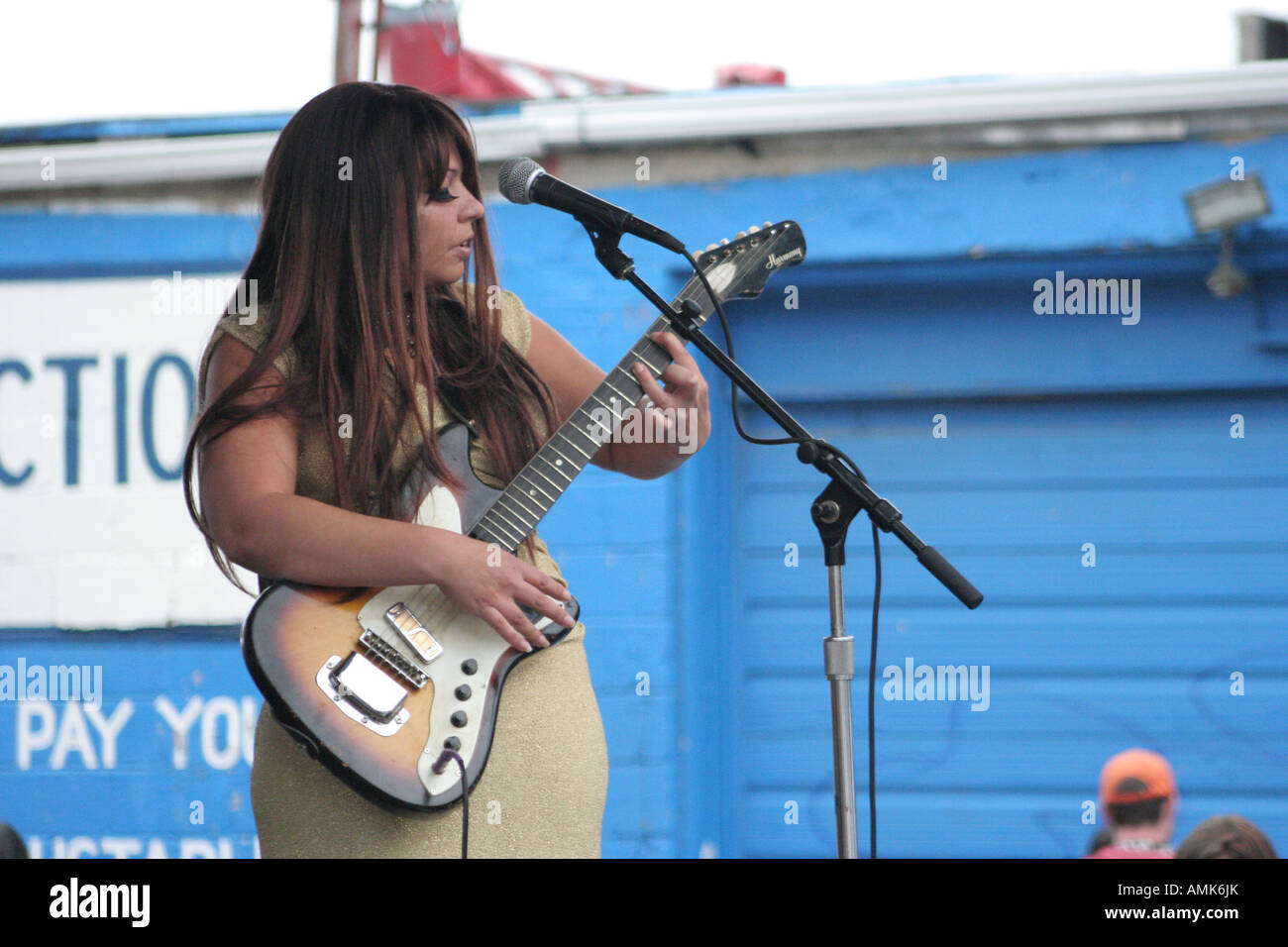 Velveteen Rabbit performing at Dally in the Alley in Detroit, Michigan Stock Photo