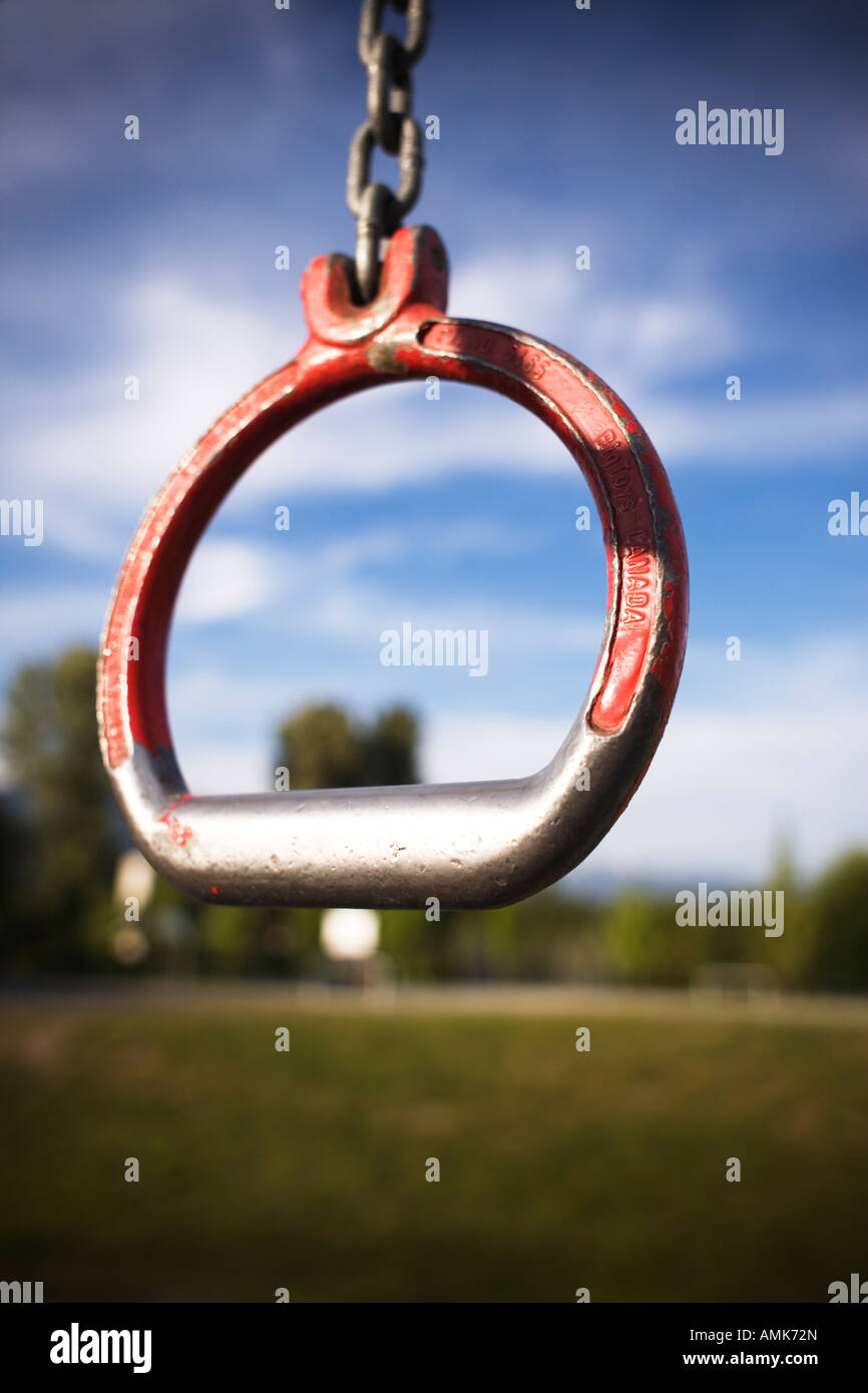 metal handle on a playground Stock Photo Alamy