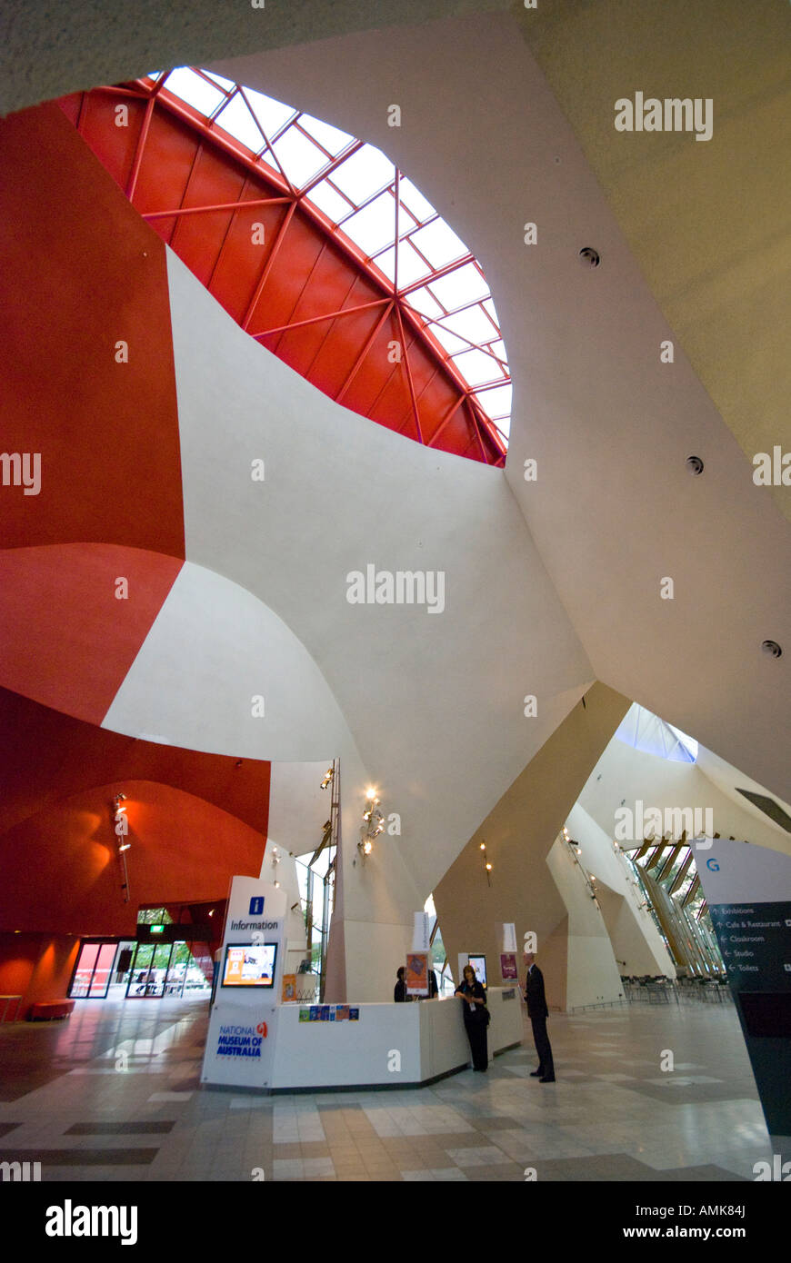 Interior of the National Museum of Australia in Canberra Stock Photo