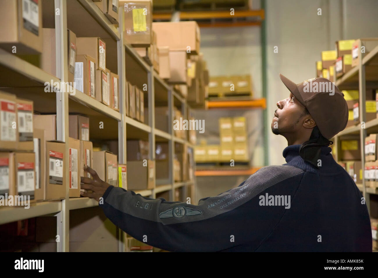 Auto Parts Warehouse Stock Photo - Alamy