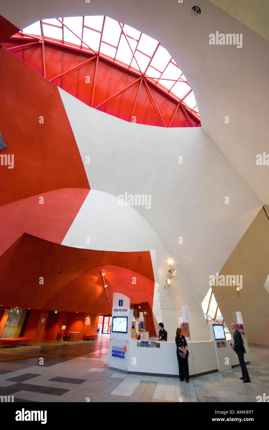 Interior of the National Museum of Australia in Canberra Stock Photo
