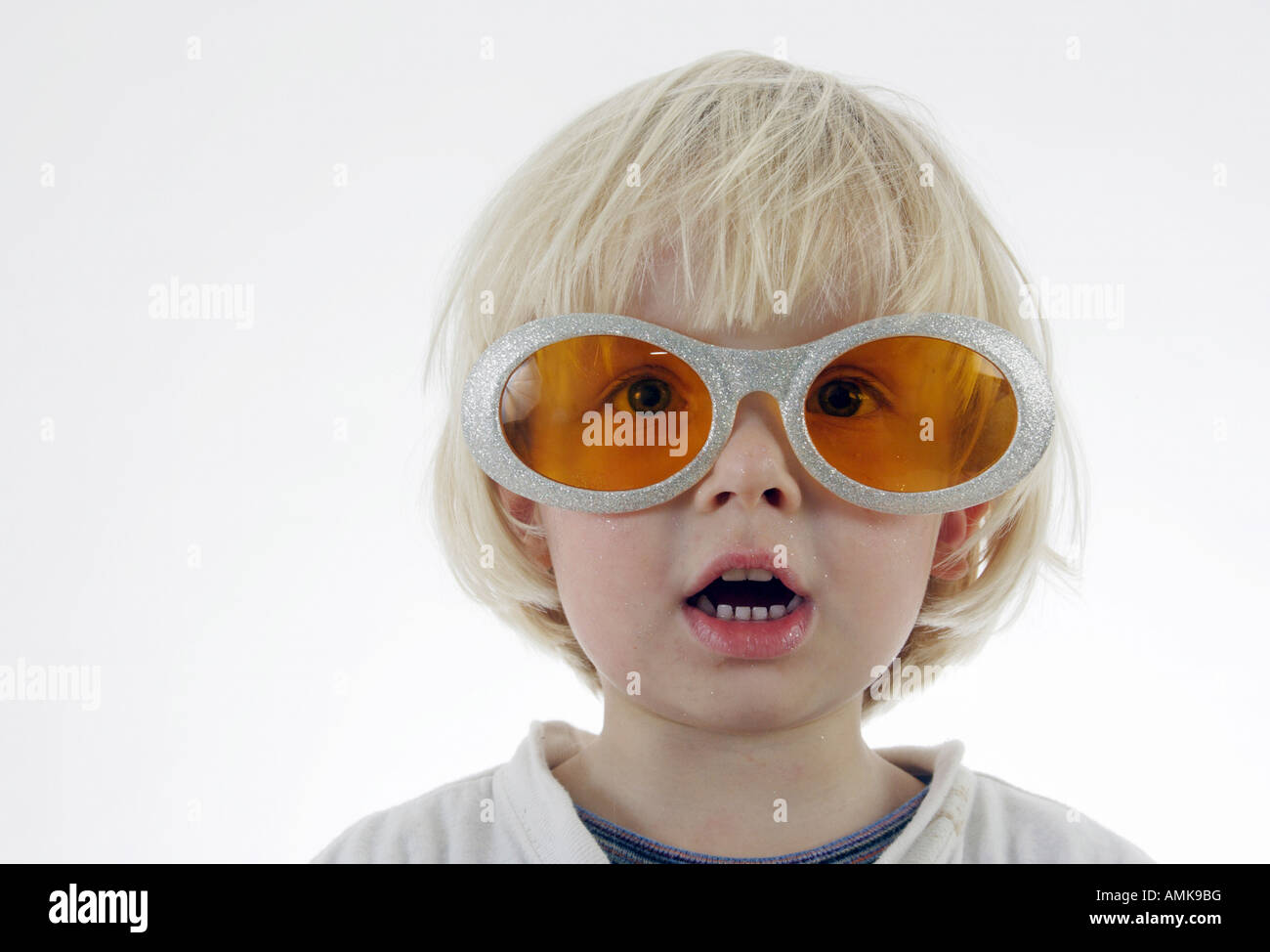 Kid in big sunglasses Stock Photo Alamy