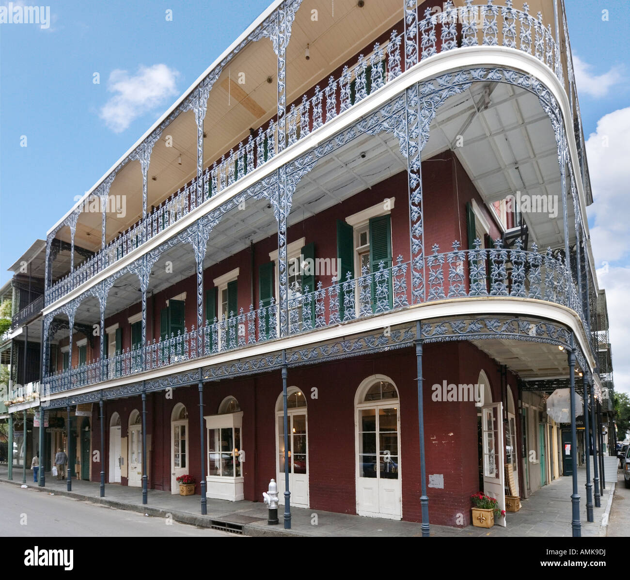 Typical Wrought Iron Balconies, French Quarter, New Orleans, Lousiana, USA Stock Photo Alamy