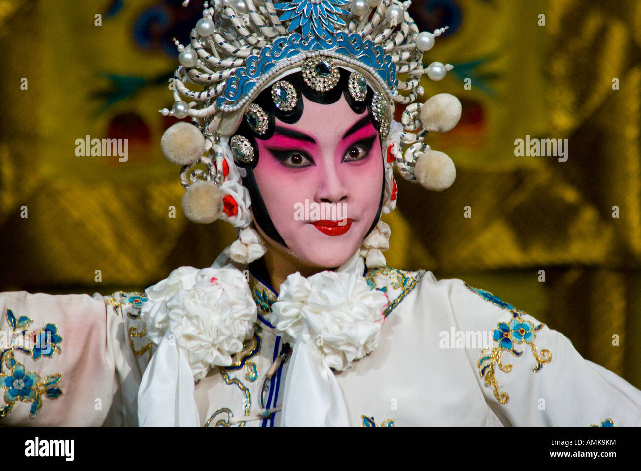 Peking Opera Huguang Guild Hall Beijing China Stock Photo