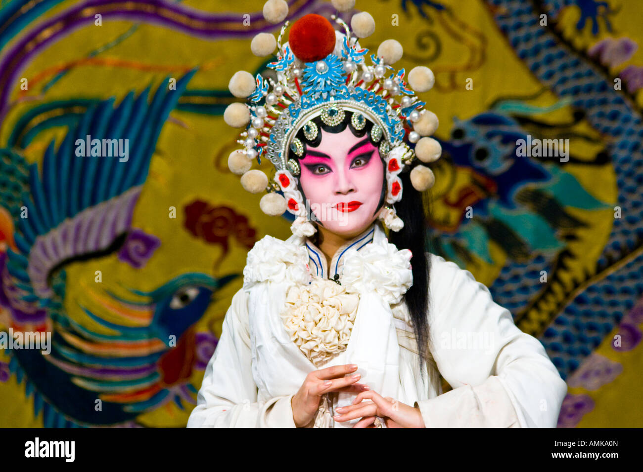 Peking Opera Huguang Guild Hall Beijing China Stock Photo