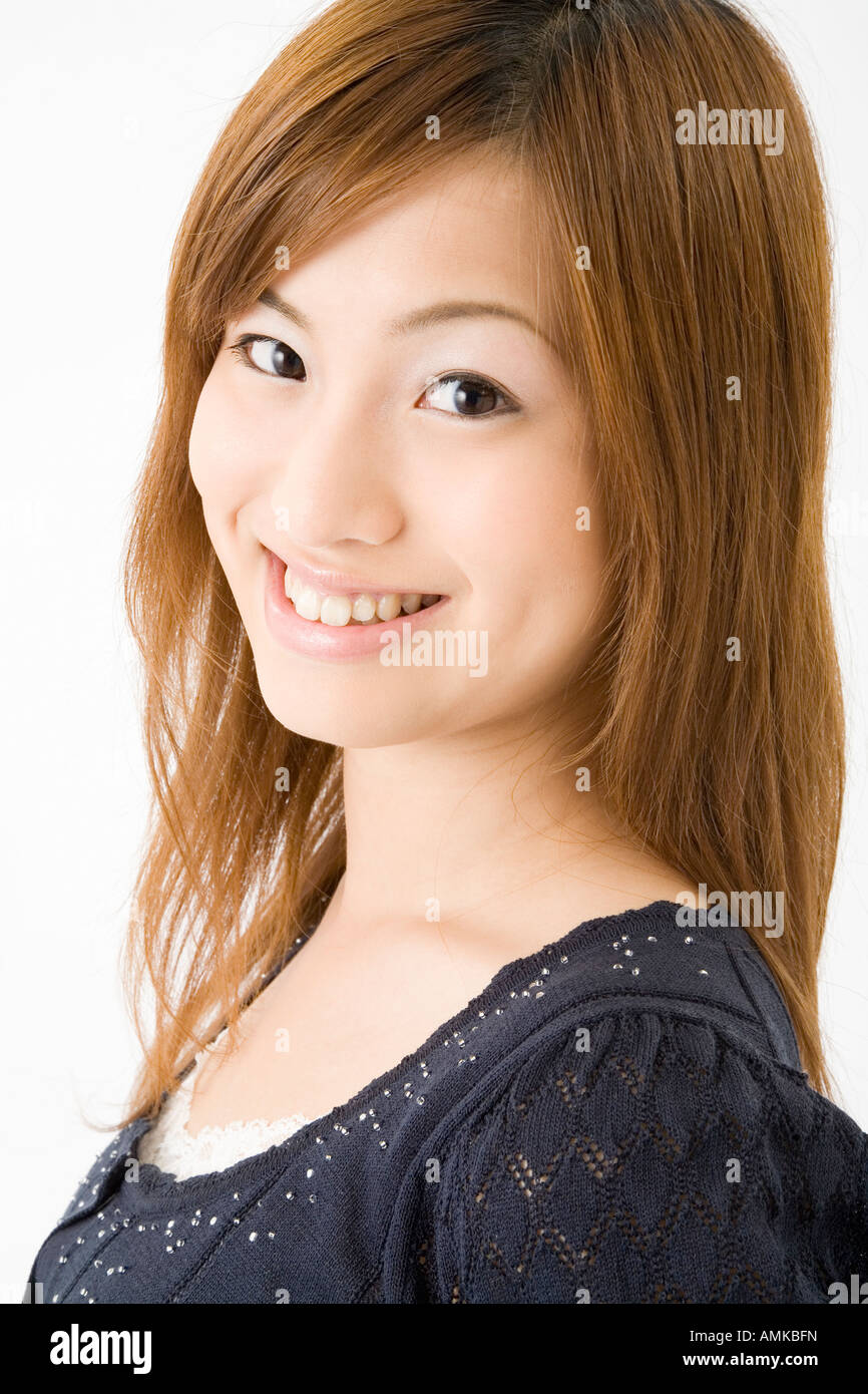 Portrait smiling young japanese woman hi-res stock photography and ...