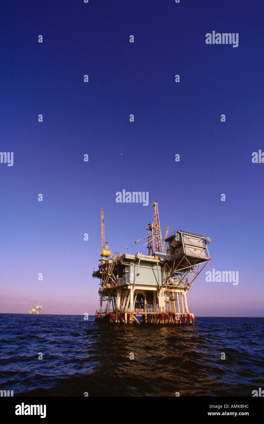 Offshore Oil Rig California, USA Stock Photo - Alamy