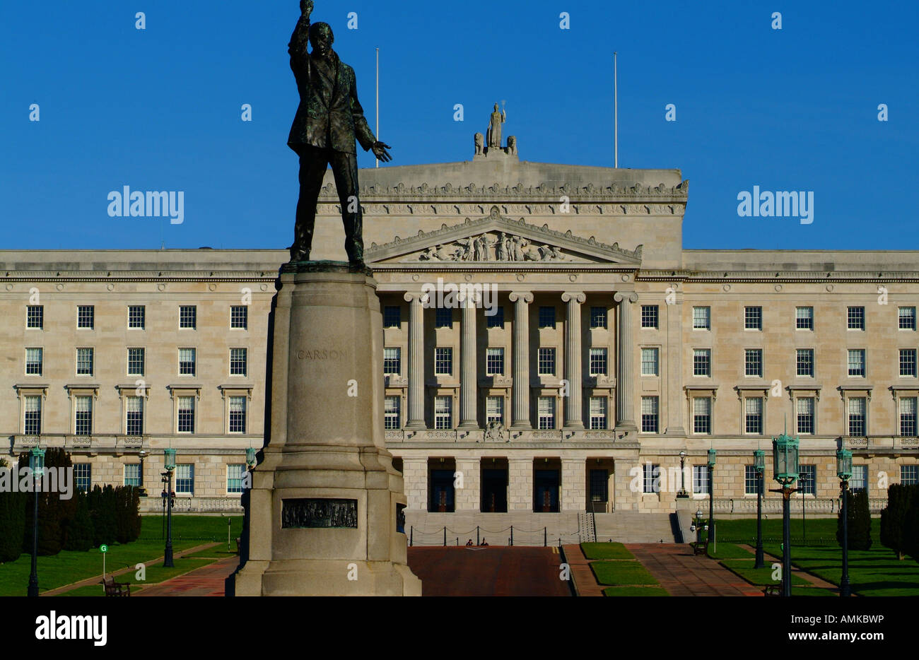 Stormont seat of Northern Ireland assembly, Belfast city, Northern Ireland Stock Photo