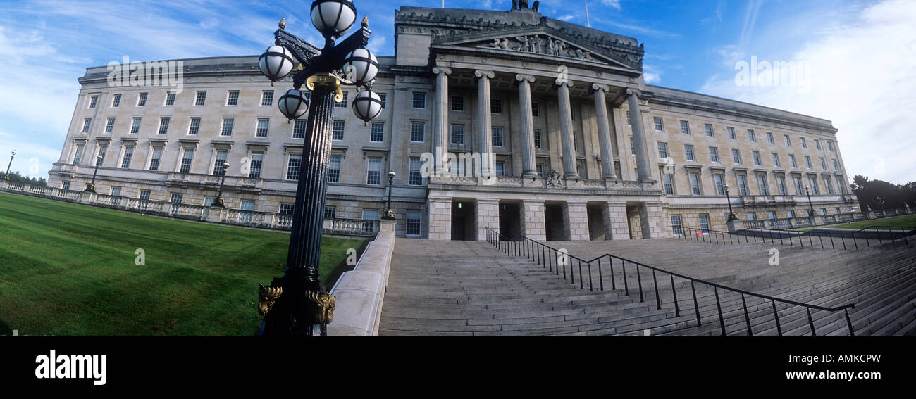 Panoramic image of stormont parliament buildings seat of Northern