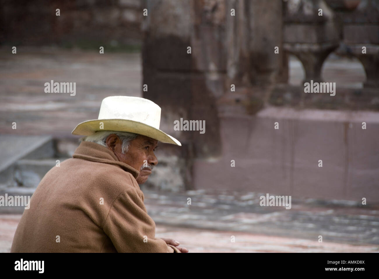 an old Mexican man Stock Photo