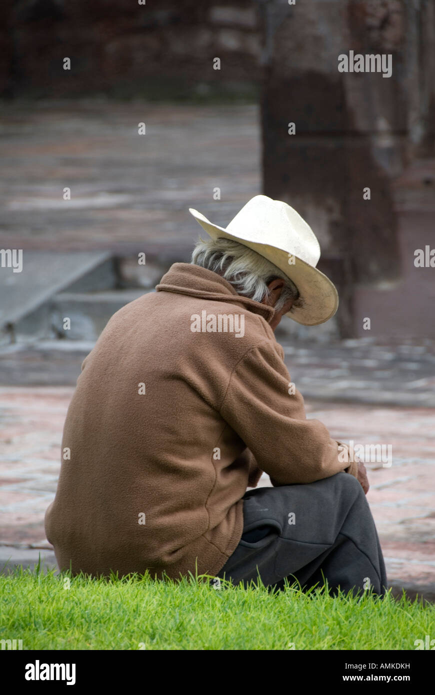 an old Mexican man Stock Photo