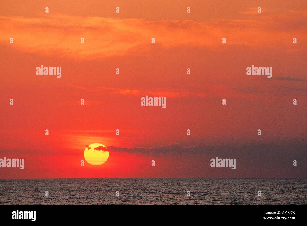 Sunset over Lake Ontario, Ontario, Canada Stock Photo