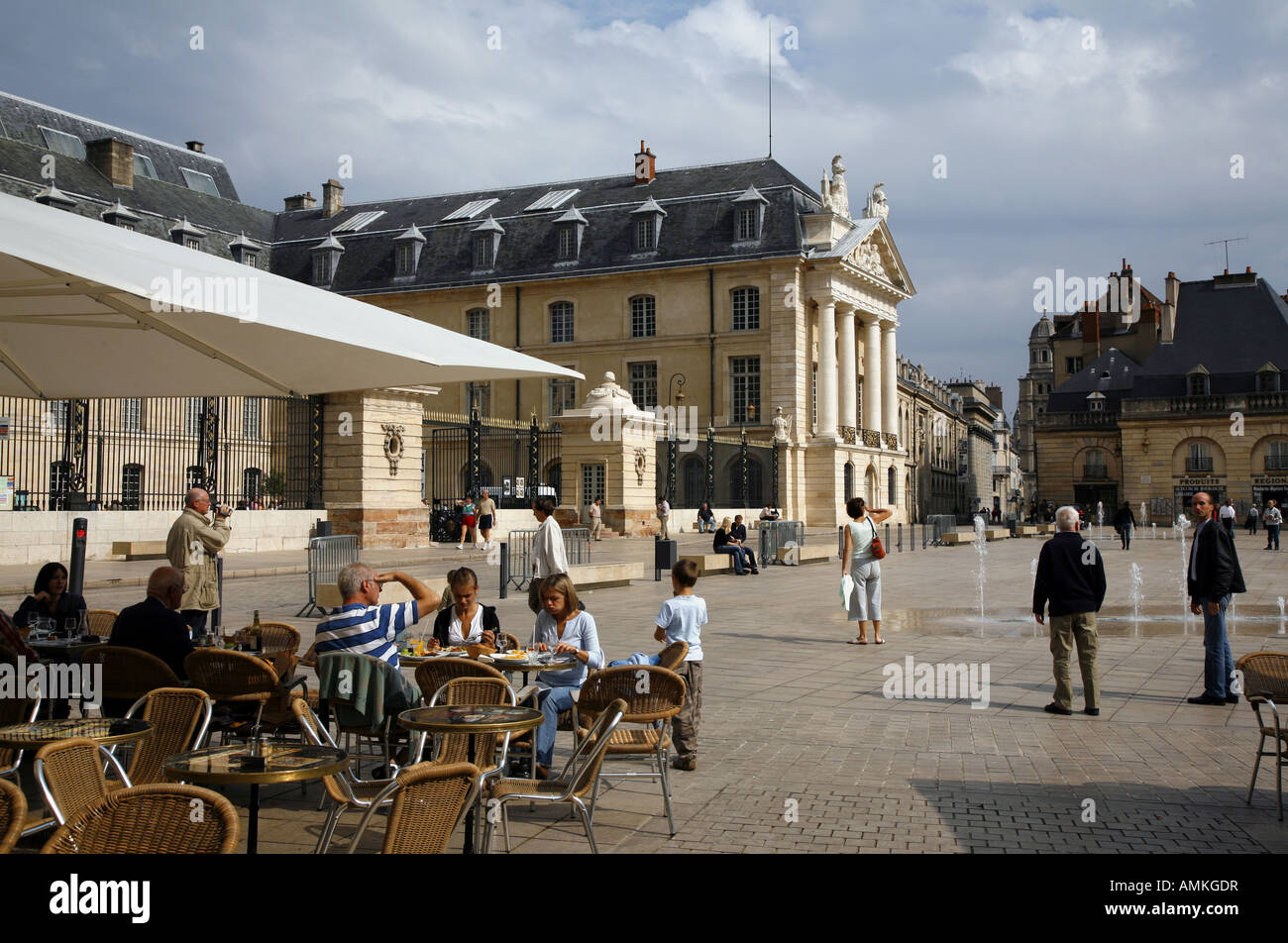 Dijon - Palace des Ducs in Place de la Liberation Stock Photo