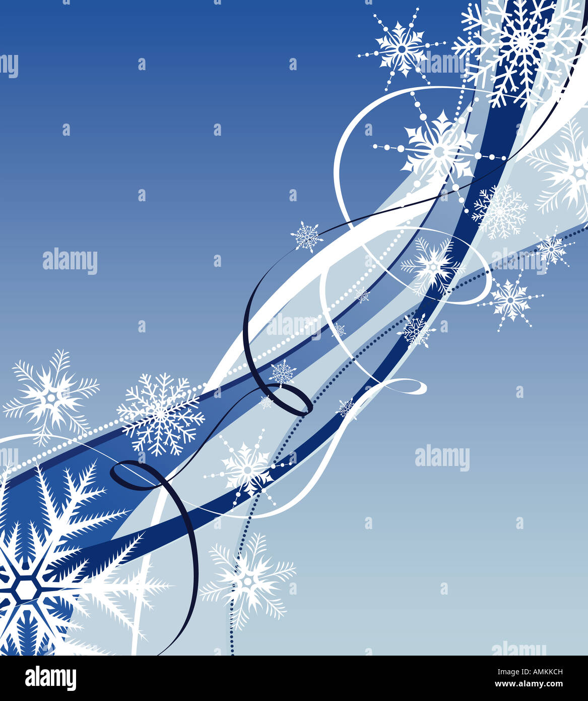 Christmas background with snowflakes Stock Photo - Alamy