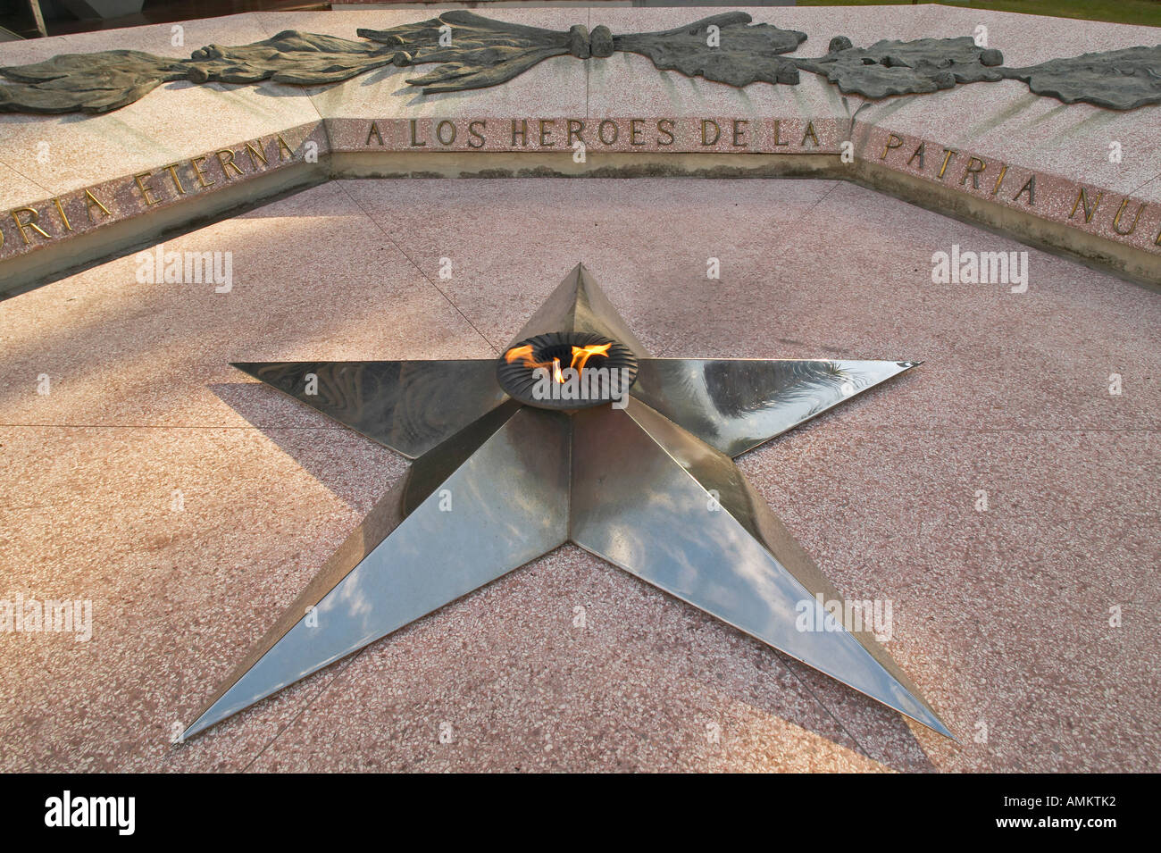 A star representing the Cuban Revolution displayed in the Museum of the Revolution of Havana Cuba Stock Photo
