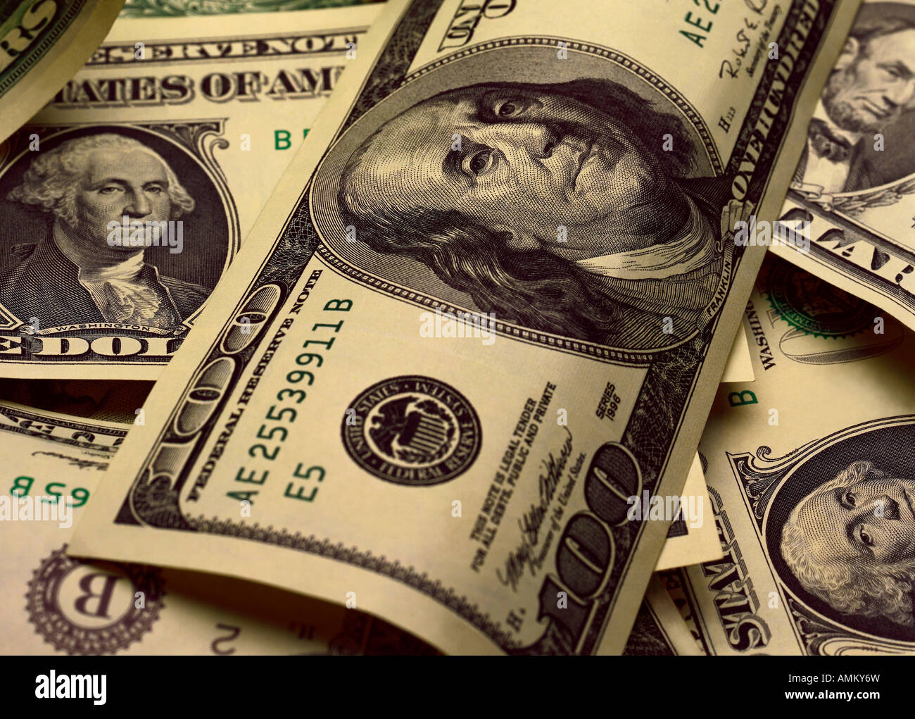 American banknotes Stock Photo