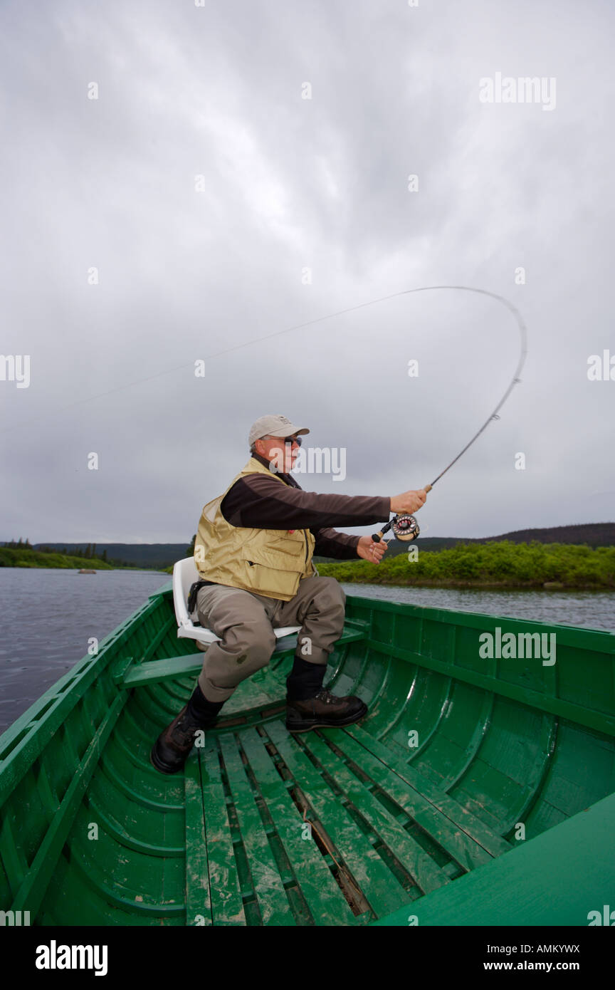 Fishing Guide at Rifflin'Hitch Lodge, fly fishing on Eagle River