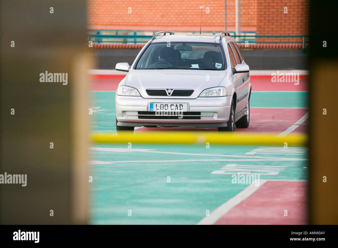 A car in a car park in Leicester city centre UK Stock Photo Alamy