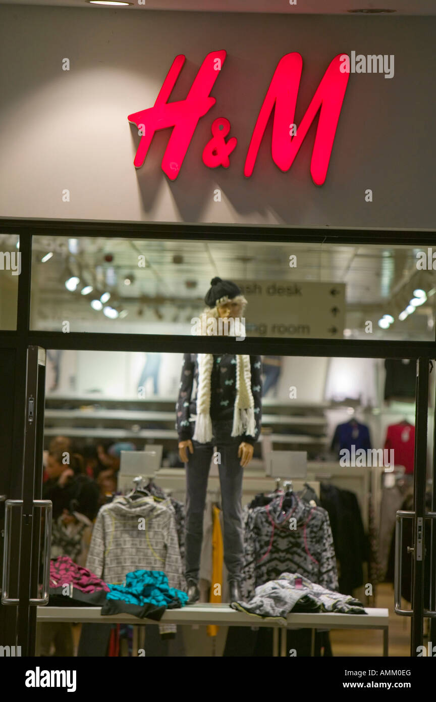 An H and M store in Leicester city centre UK Stock Photo - Alamy