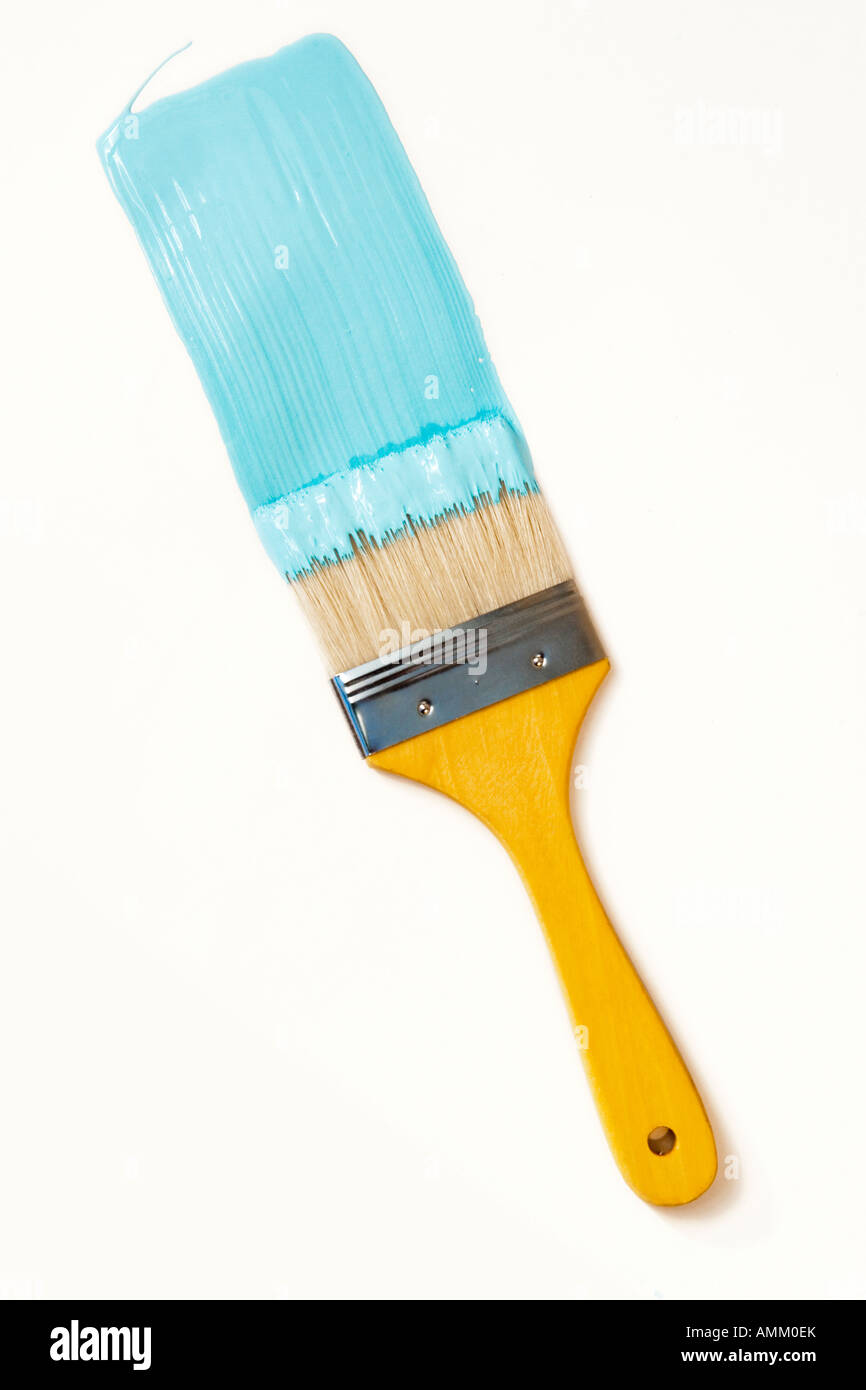 Paint brush and paint Stock Photo