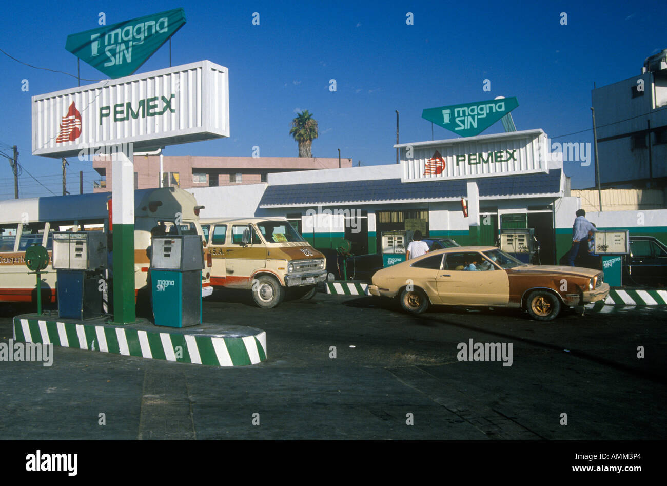 PEMEX gas station in Tijuana Mexico Stock Photo 8738467 Alamy