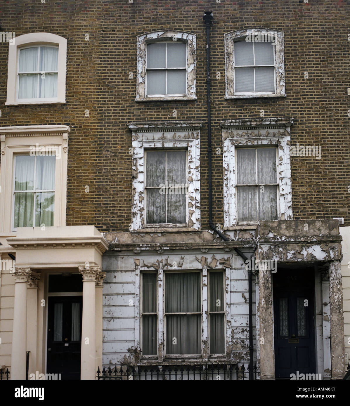 peeling paint on a house in North London UK Stock Photo Alamy