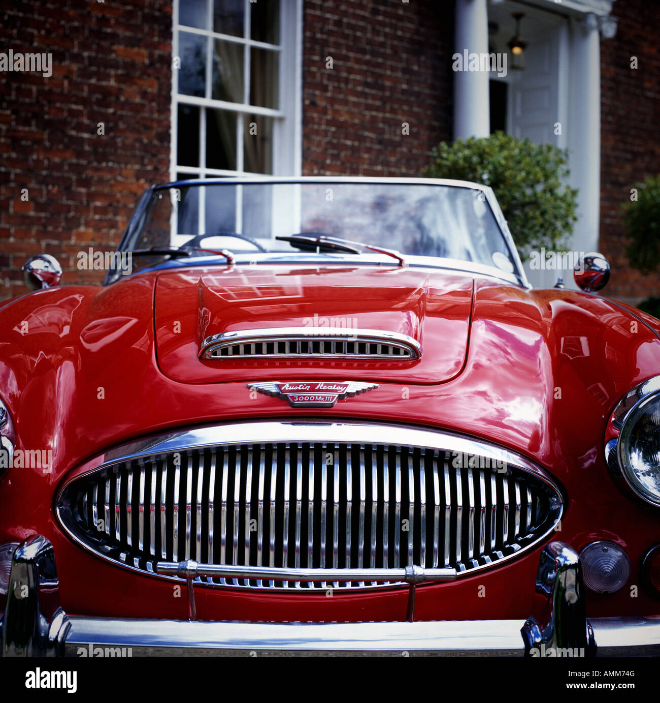 a red Austin-Healey sports car Stock Photo - Alamy