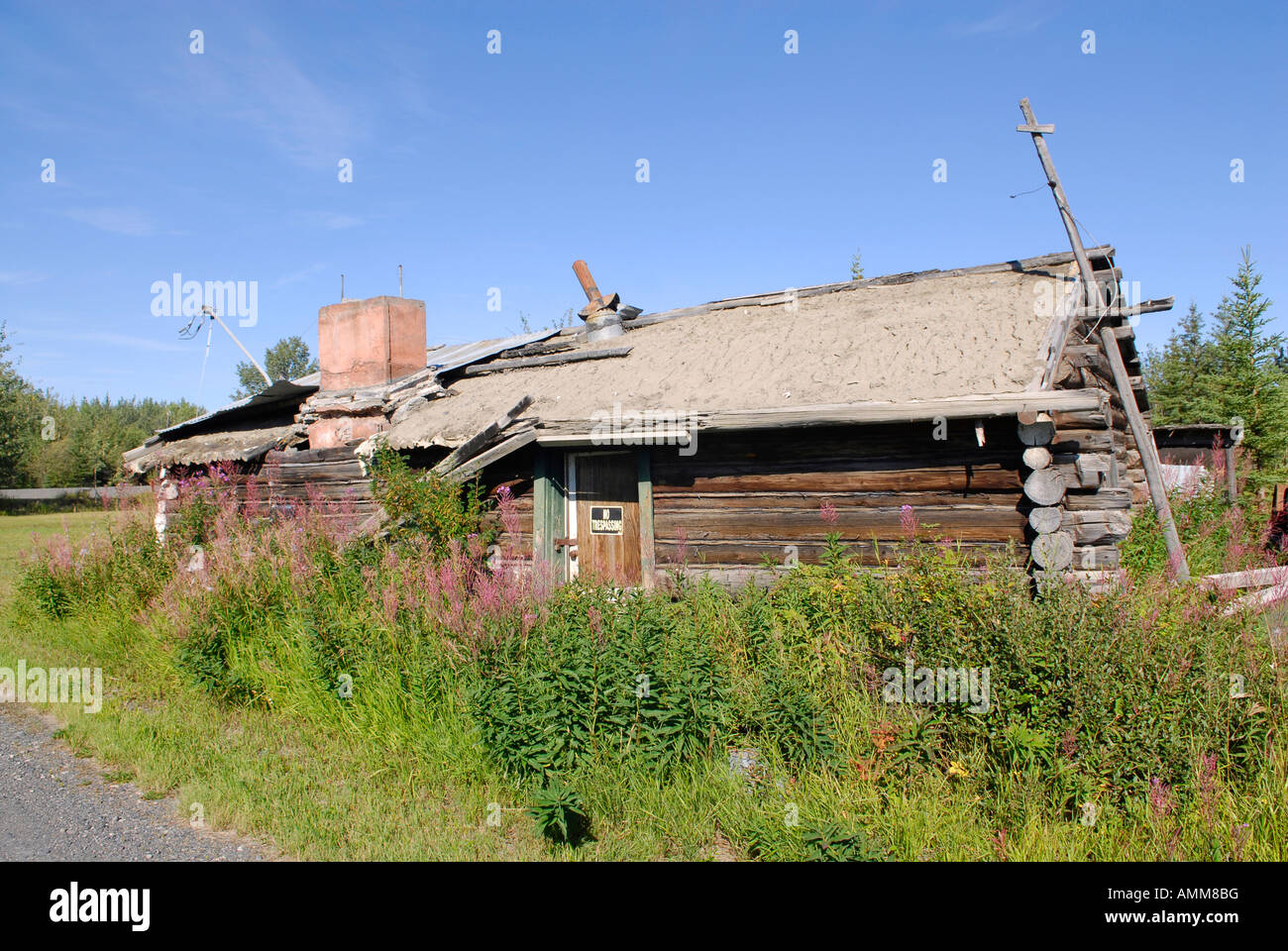 Abandoned Historic Buildings in Copper Center Alaska AK United States U