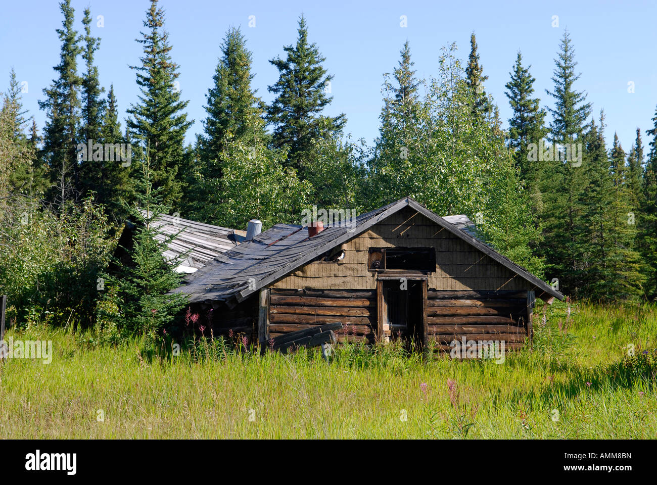 Abandoned Historic Buildings in Copper Center Alaska AK United States U