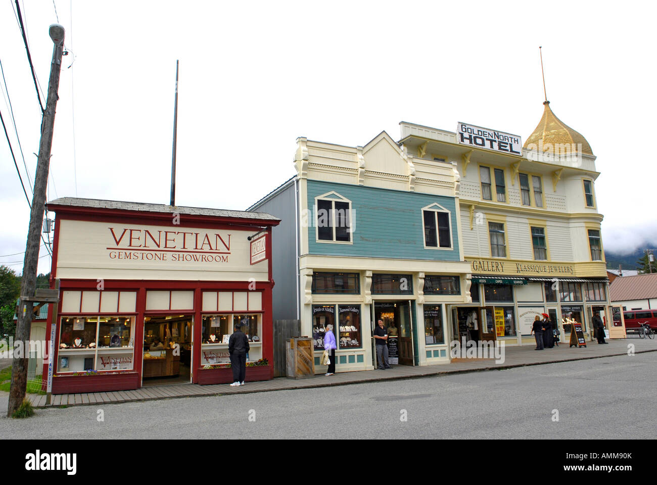 Stores and Shops in Skagway Alaska AK United States US Inside Passage